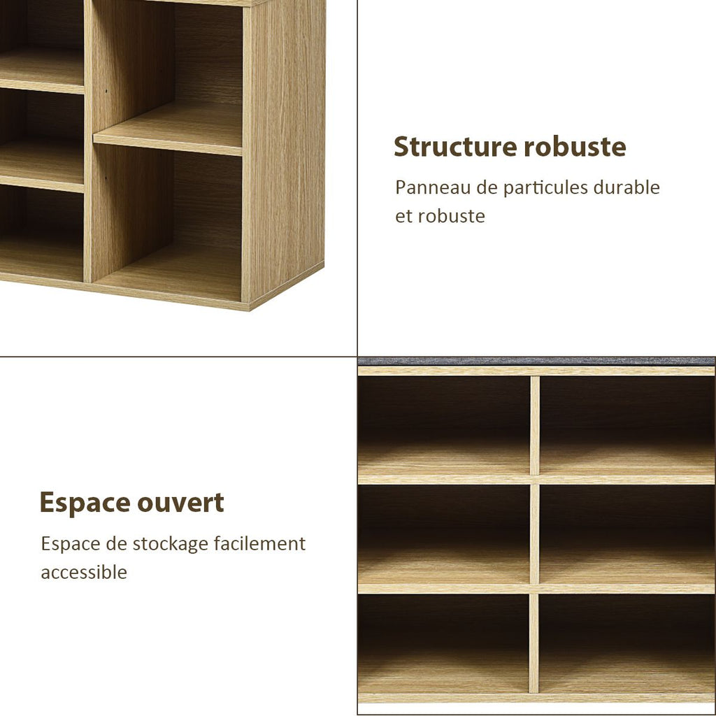 Meuble À Chaussures Banc À Chaussures Avec Coussin Capacité 150 Kg Grand Rangement En Bois 104X30X48 Cm 5 Couleurs Au Choix