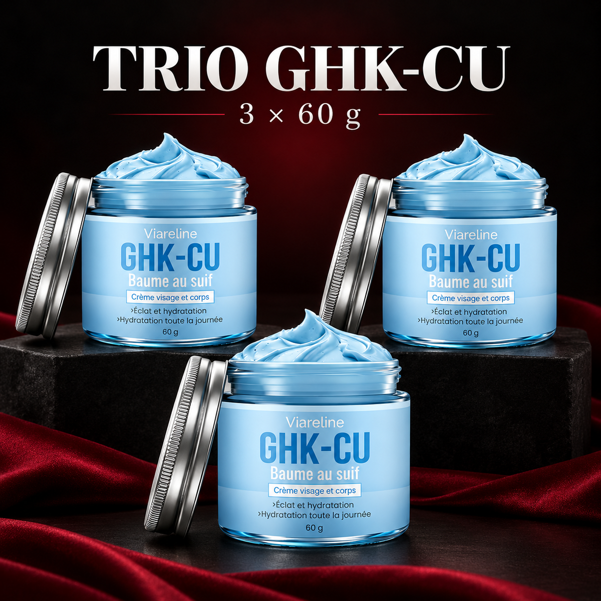 Baume Visage Régénérant — Peptides de Cuivre GHK-Cu, Miel de Manuka & Vitamine E